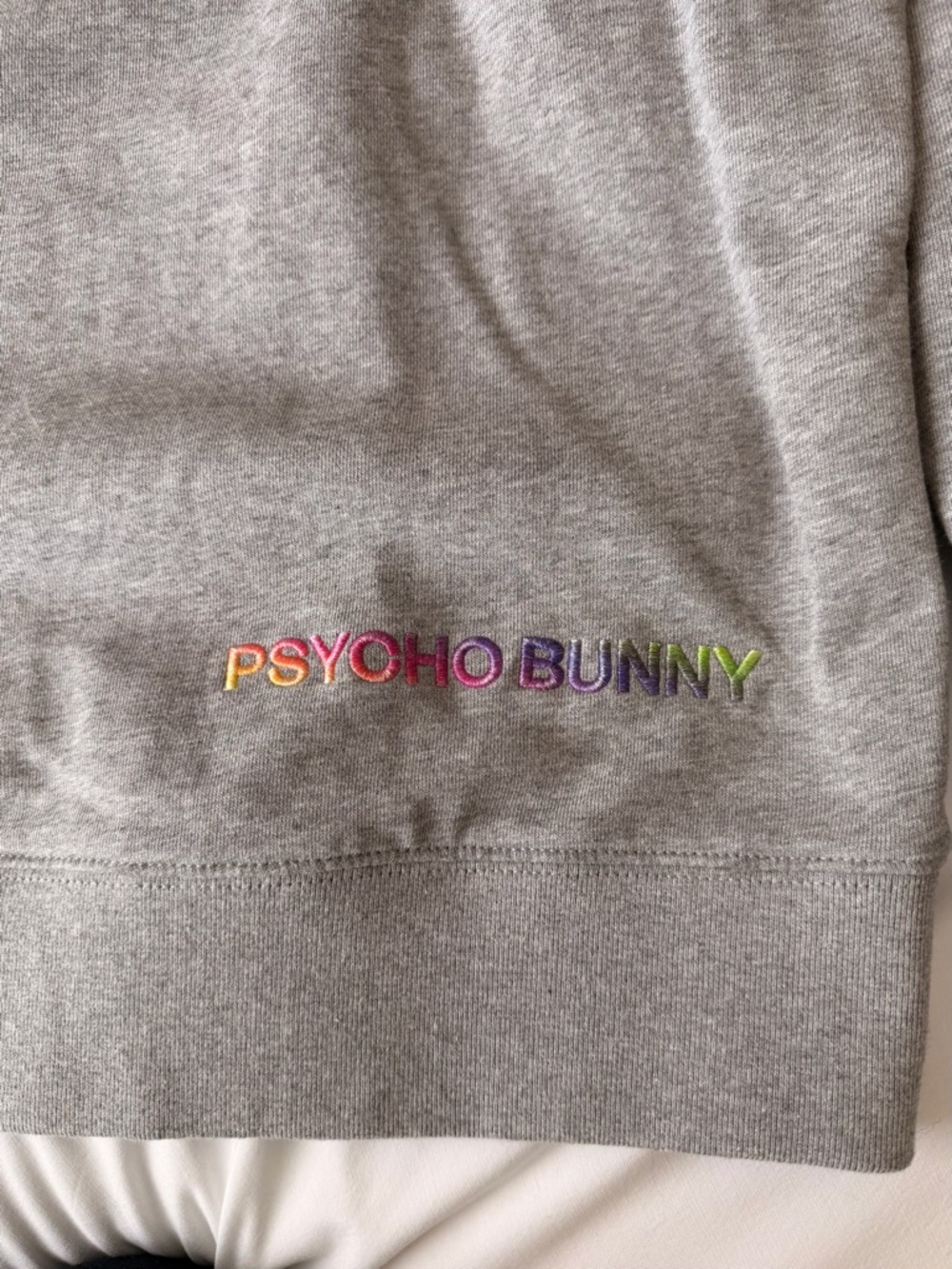 Men’s Psycho Bunny Gray Sweatshirt Large - Picture 7 of 8